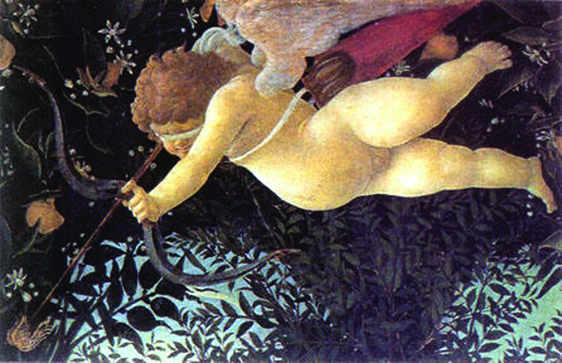 Cupido - Particolare de la Primavera di Botticelli